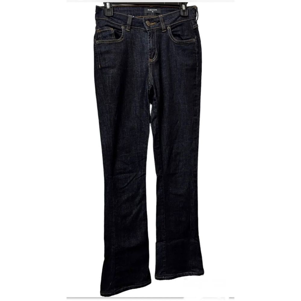 Ambicione Jeans Women's size 28 waist blue High Rise Flare‎ Stretch 38eu AQC-C